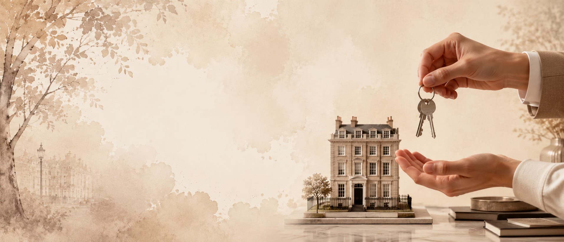 Property handover — keys and a London townhouse, Valoir