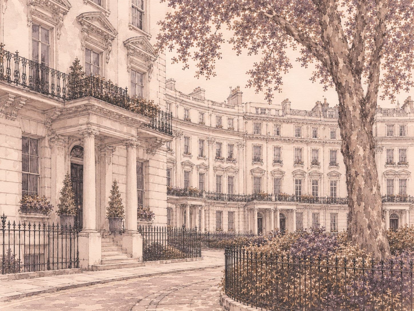 Illustration of Kensington, London